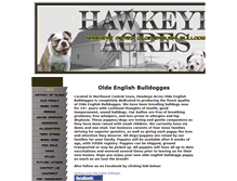 Tablet Screenshot of hawkeye-acres-olde-english-bulldogge.com